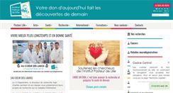 Desktop Screenshot of pasteur-lille.fr